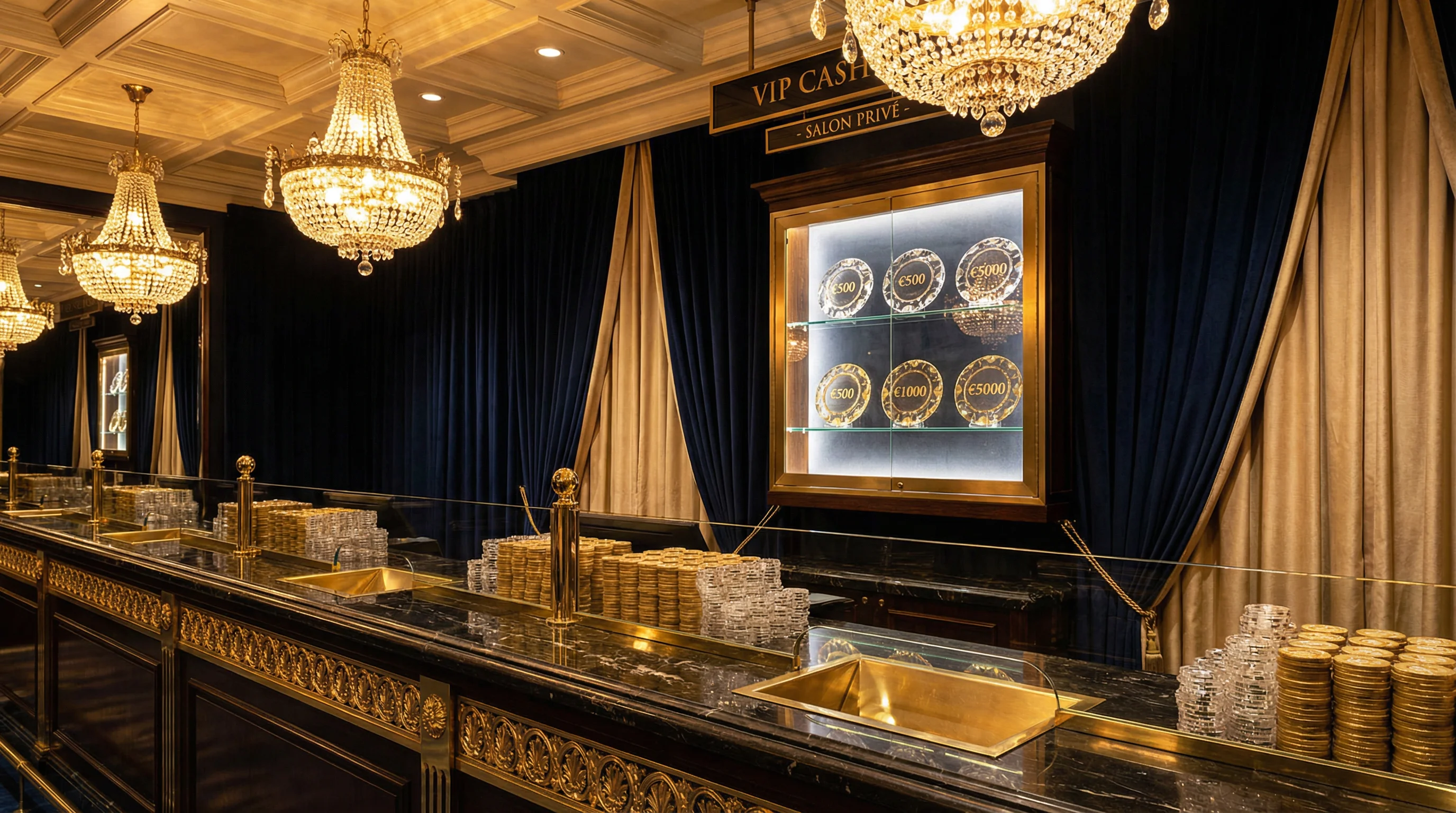 筹码兑换场景展示，尽享 真人棋牌 的奢华体验